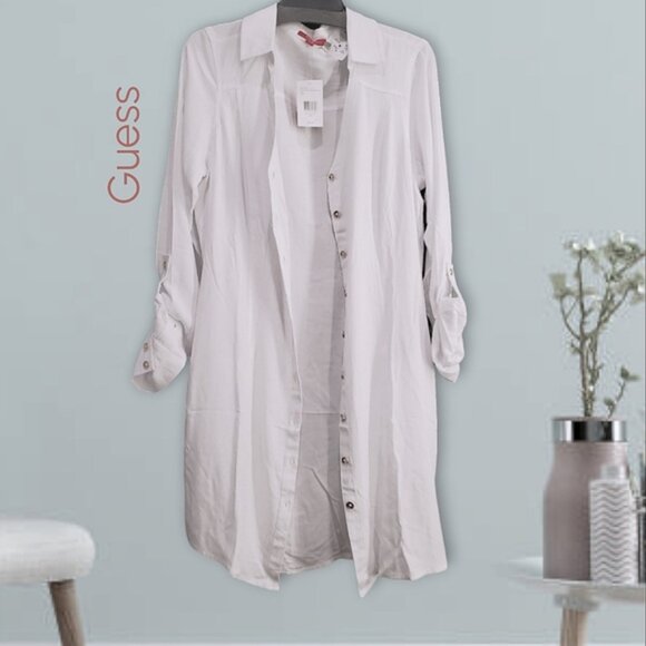 NWT Guess Los Angeles Challis Dress Robe - Picture 12 of 16